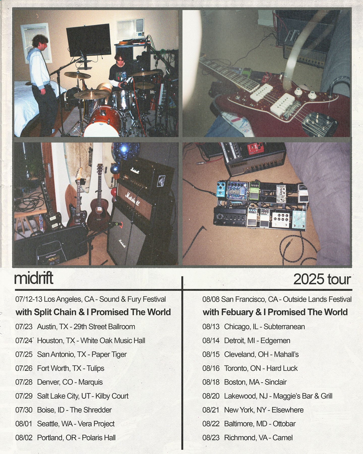 Midrift Tour Poster 2025